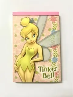 【平成当時品】ディズニー✴︎ティンカーベル✴︎メモ帳✴︎ポストカード・シール付き