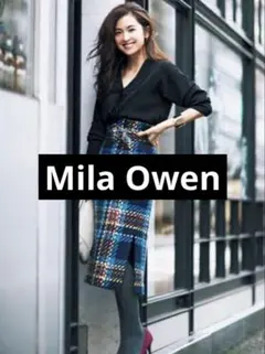 ス*ル様 ミラオーウェン ツイード タイトスカート