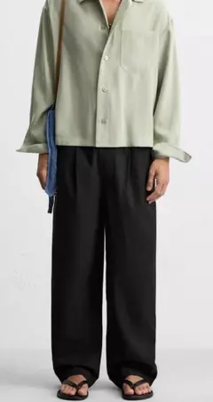 ザラ　ZARA メンズ　レギュラーフィット ジョガーウエストパンツ　新品未使用