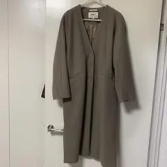 ウーリーテックカラーコート/niko and… モカブラウン色