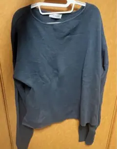 the shop tk レディース　長袖ニットセーター ネイビー Lサイズ