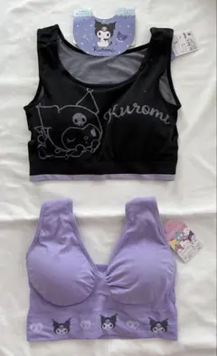 新品サンリオ☆Kuromi ブラジャー Lサイズ2枚セットのサムネイル