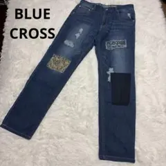 BLUE CROSS ブルークロス パッチワーク デニム ジーンズ Y2K