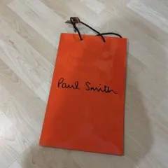 Paul Smith ショップ袋 ピンク オレンジ 1枚 リボン付き