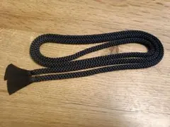 42　黒の編み込み帯締め