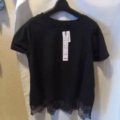34+ 汗染み防止 裾レースレイヤードTシャツセット 신품 미사용