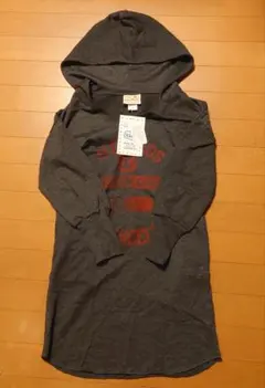 【US RAGS★ユーエスラグス】チュニックフード付き長袖 グレーS