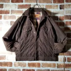 古着！Levi's ブラウン コーデュロイ ジャケット キルティング 革タグ M