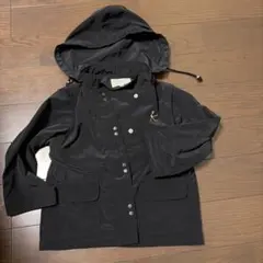 KUMIKYOKU ブラック　ウィンドブブレイカー　 Sフード取り外し可能　組曲