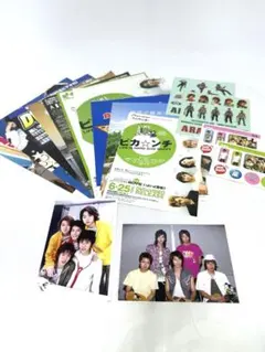 嵐　松本潤大野智櫻井翔相葉雅紀二宮和也　公式　写真　旧ロゴ　初期　チラシ　シール