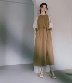 MARTE sahara Sheer Jacquard Sleeve Dressのサムネイル