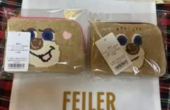 フェイラー ドアップテディ　テディガール　L字ポーチ　2点セット　新品未開封