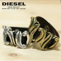 ディーゼル DIESEL レザーブレスレット