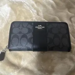 新品・未使用コーチCOACH ブラックレザー長財布 - メルカリ