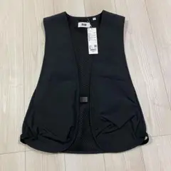 新品タグ付き　UNIQLO U ユーティリティベスト　ブラック　黒　XL