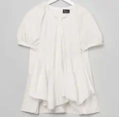【極美品】hue DAY TO EVENING ヒューデイトゥイブニングブラウス SCALLOP CUTSEW BLOUSE | hue DAY TO