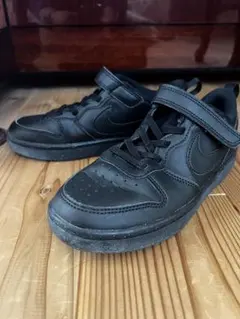NIKE キッズ コートボロー　LOW オールブラック 21cm