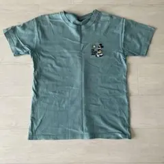 ミッキーマウス メンズTシャツ M ブルーグリーンのサムネイル