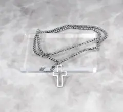 クロス チャーム 二連 チェーン ブレスレット 韓国 Y2K ユニセックス