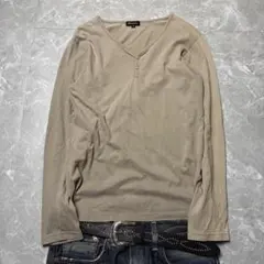 archive Vneck long sleeve grunge y2k