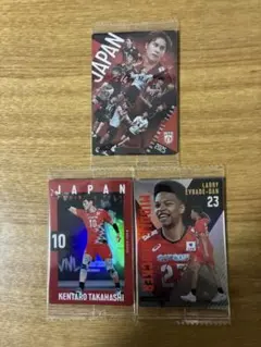 バレーボール男子日本代表 2025 公式トレーディングカード 3枚セット