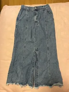 GRL デニムロングスカート Lサイズ