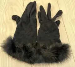 ファー付き手袋