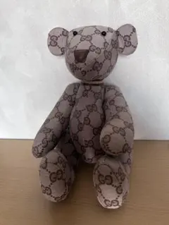 GUCCI】GG柄 テディベア 約20cm ライラック イタリア購入 - メルカリ