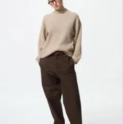 UNIQLO　スフレヤーン　モックネックセーター