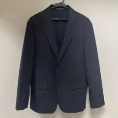 ユニクロ　感動ジャケット　ウールライク　ネイビー　Lサイズ