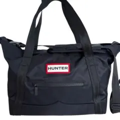 HUNTER ハンター 2way トートバッグ ブラック ナイロン ショルダー