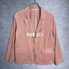 PAR ICI パーリッシィ テーラードジャケット ピンク系 綿混 F
