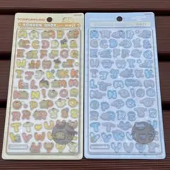 【正規品】ボンボンドロップシールサンリオ文字2点セット　ポムポムプリン&シナモン