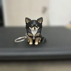 チワワ キーホルダー ブラック
