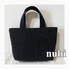 ヌビトート ヌビバッグ 韓国nubi トートバッグ ハンドメイド ブラックのサムネイル