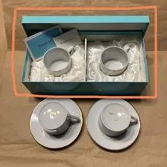 TIFFANY&Co. ティファニー カップ&ソーサー デミタス（写真奥）