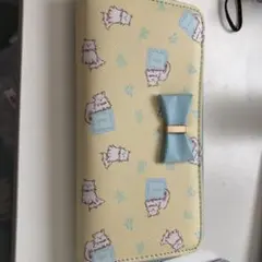 猫プリント 長財布