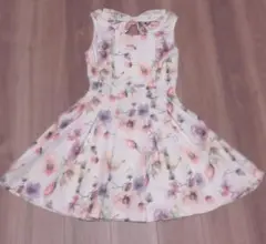 RedyAzel 花柄ホワイトバックリボンワンピース　量産型　地雷　オタク