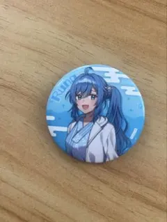 カラフルピーチ　極楽湯コラボ　缶バッジ　るなさん