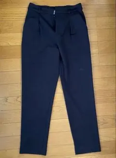 【美品】Simplicite ブラック スラックス テーパードパンツ S