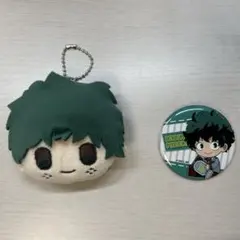 ヒロアカ【緑谷出久セット】 100均グッズ ぬいぐるみキーホルダー/缶バ