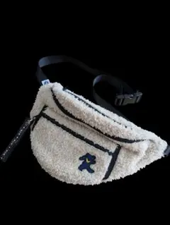 【美品】グレイトフルデッド　ベージュ フリース ボディバッグ　ウエストポーチ