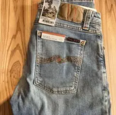 【新品】40%OFF ヌーディージーンズSKINNY LIN W30ライトブルー
