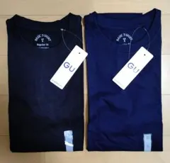 【未使用】GU BASIC T-SHIRT 2色（黒・紺）セット Sサイズ