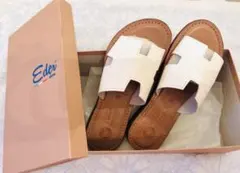 EDER SHOES●イタリア製●本革●ホワイト●23.5〜24㎝、38サイズのサムネイル