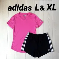 adidas アディダス ウォーキング ランニング ウェア L XL 上下セット