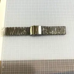 腕時計 SSメッシュベルト 22mm セイコー 6309ダイバー等向けバネ棒付き