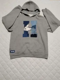 ハリウッドランチマーケット リメイクデニムパッチワークパーカー メンズ2