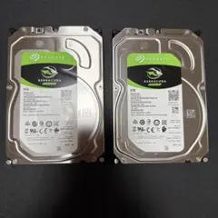 Seagate Barracuda 6TB 内蔵型HDD 2台セット