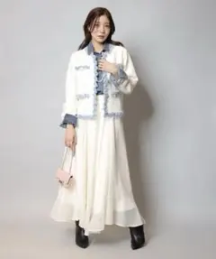 Apuweiser-richeエアリー切替スカート 2